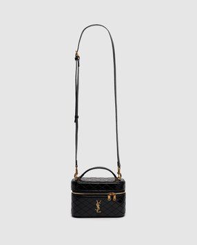 Жіноча сумка Yves Saint Laurent Gaby Vanity Lacquered Leather Shoulder Bag Black Premium фото