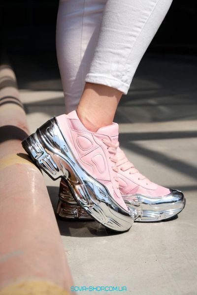 Жіночі кросівки Raf Simons Clear Pink Silver Metallic Adidas фото