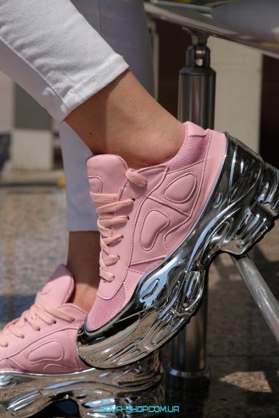 Жіночі кросівки Raf Simons Clear Pink Silver Metallic Adidas фото