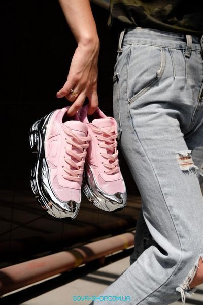Жіночі кросівки Raf Simons Clear Pink Silver Metallic Adidas фото
