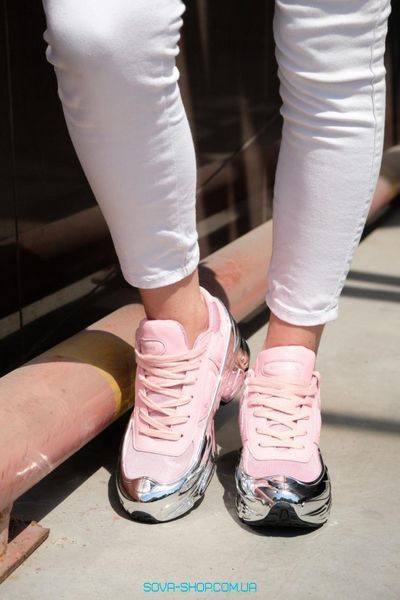 Жіночі кросівки Raf Simons Clear Pink Silver Metallic Adidas фото