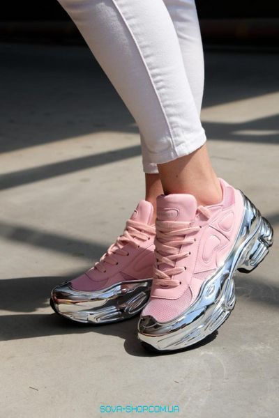 Жіночі кросівки Raf Simons Clear Pink Silver Metallic Adidas фото