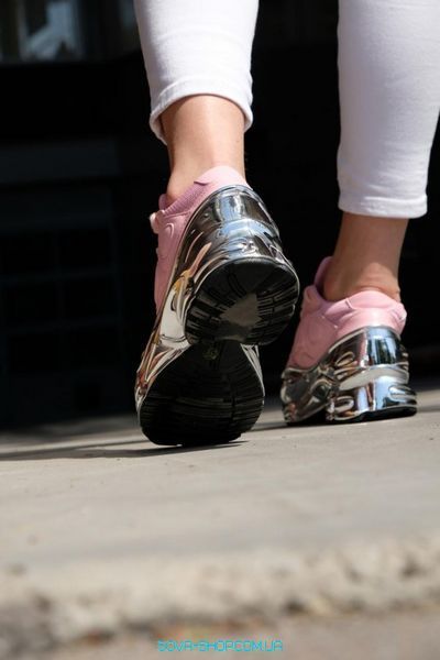 Жіночі кросівки Raf Simons Clear Pink Silver Metallic Adidas фото