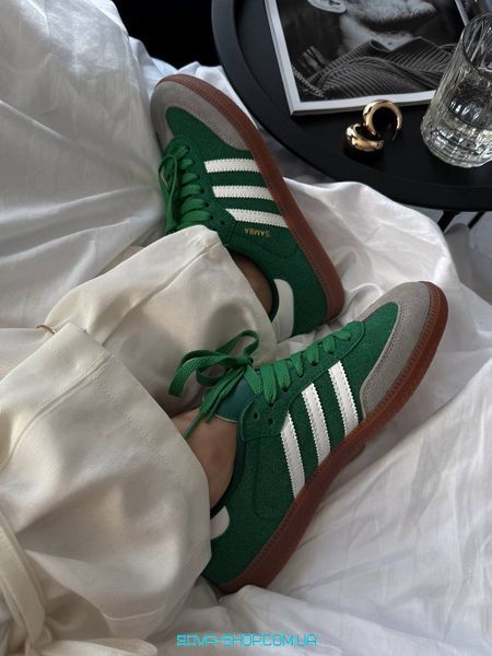 Чоловічі та жіночі кросівки Adidas Samba OG Court Green фото