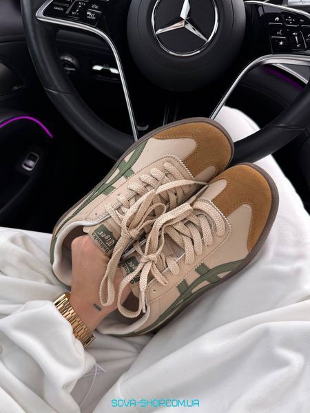 Жіночі та чоловічі кросівки Asics Onitsuka Tiger 66 Tokuten &ldquo;Beige/Green&rdquo; фото