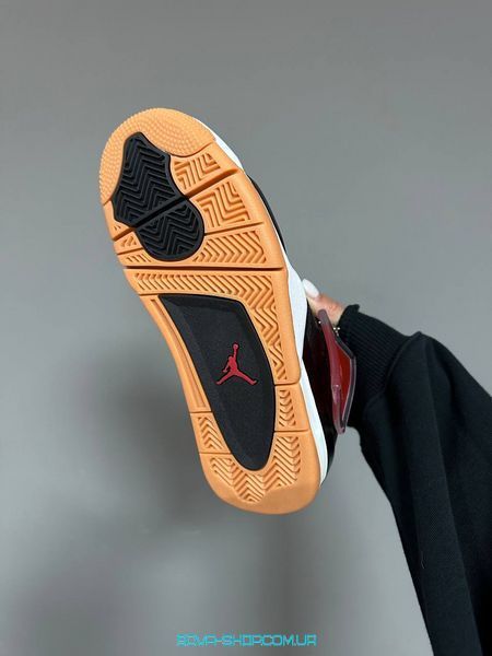 Мужские и женские кроссовки Nike Air Jordan 4 &ldquo;LASER BLACK GUM&rdquo; Fur фото