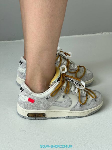 Чоловічі та жіночі кросівки Nike SB Dunk Low Off-White Lot 37/50 фото