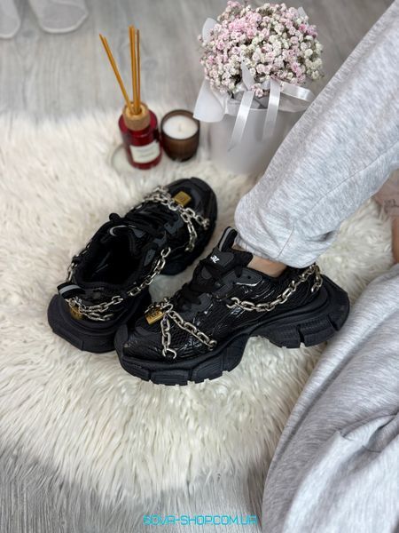 Женские кроссовки Balenciaga 3ХL Chain Black Premium фото