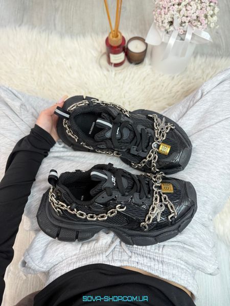 Женские кроссовки Balenciaga 3ХL Chain Black Premium фото