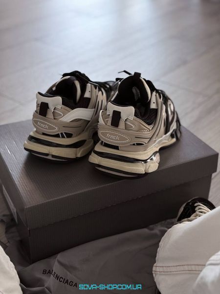 Женские кроссовки Balenciaga Track Beige Black Premium фото