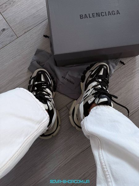 Женские кроссовки Balenciaga Track Beige Black Premium фото
