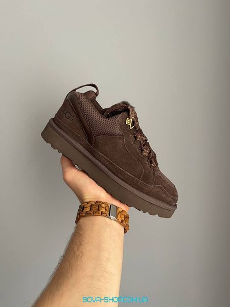 Жіночі зимові ботинки UGG Lowmel Sneaker Chocolate PREMIUM фото