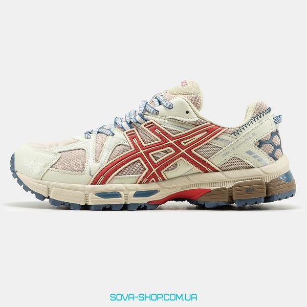 Чоловічі кросівки Asics Gel-Kahana 8 Marathon Running Beige Red Blue фото