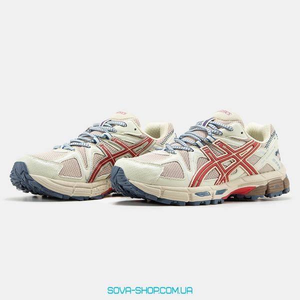 Чоловічі кросівки Asics Gel-Kahana 8 Marathon Running Beige Red Blue фото