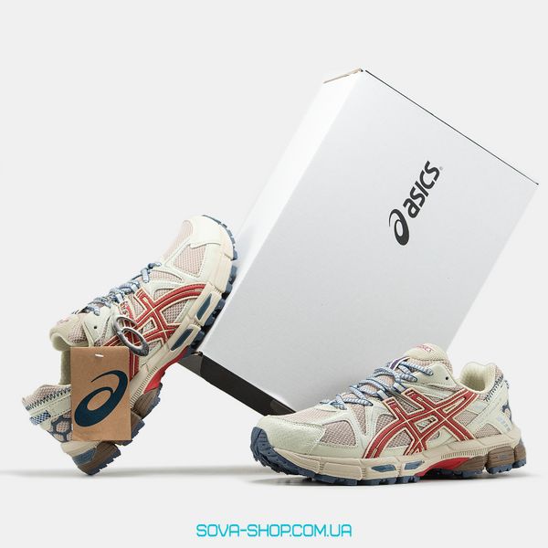 Чоловічі кросівки Asics Gel-Kahana 8 Marathon Running Beige Red Blue фото