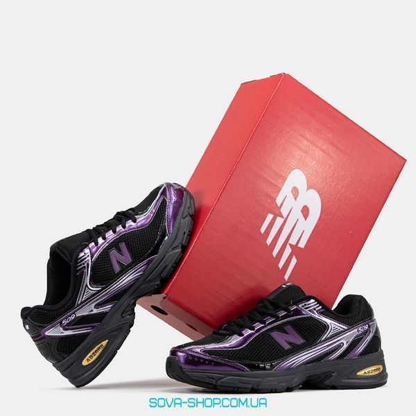Чоловічі та жіночі кросівки New Balance 509 Black Silver Purple фото