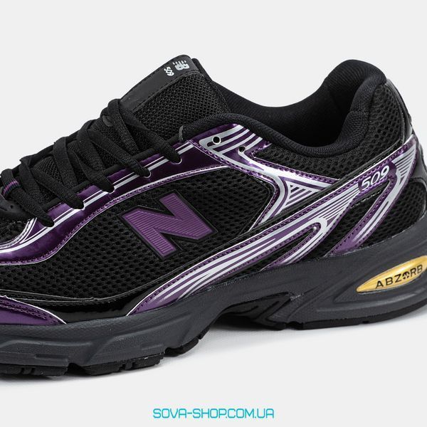 Чоловічі та жіночі кросівки New Balance 509 Black Silver Purple фото