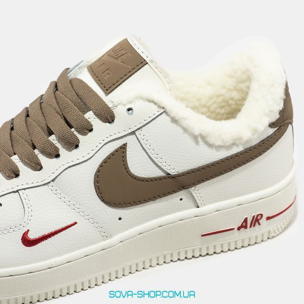 Мужские зимние кроссовки Nike Air Force 1 Yohood Rice Мех фото