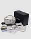 Жіноча сумка Chanel Classic White Lambskin Pearl Crush Vanity Bag Silver Premium re-11686 фото 1