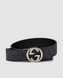 Ремінь Gucci Belt with Interlocking G Buckle Grey Canvas/Silver Premium re-128214 фото 4