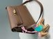 Женская сумка Hermes Kelly Pochette Brown/Gold Premium re-11426 фото 7