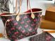Жіноча сумка Louis Vuitton Neverfull MM Cherry Monogram Canvas Premium re-127964 фото 1