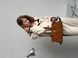 Жіноча сумка Prada Bonnie Medium Suede Handbag Caramel Premium re-129486 фото 5