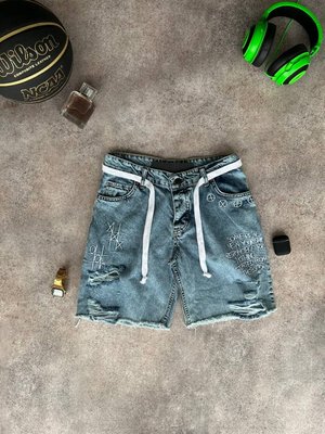 Мужские джинсовые шорты S00094 фото