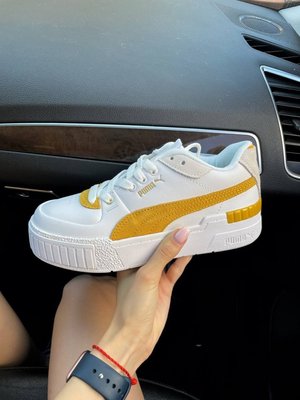 Жіночі кросівки Puma Cali White/Yellow фото