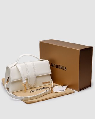 Женская сумка Jacquemus Le Grand Bambino White Premium фото