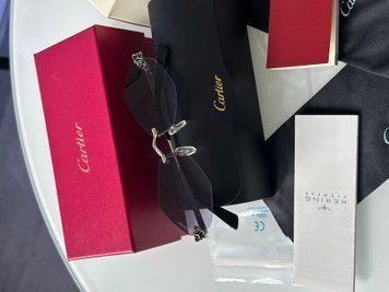 Сонцезахисні окуляри Cartier Panth&egrave;re Losange Blue/Silver CT0433S 002 Premium фото