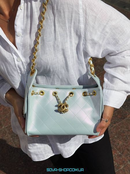 Жіноча сумка Chanel 25 Micro Handbag in Grained Calfskin in Mother of Pearl Premium фото
