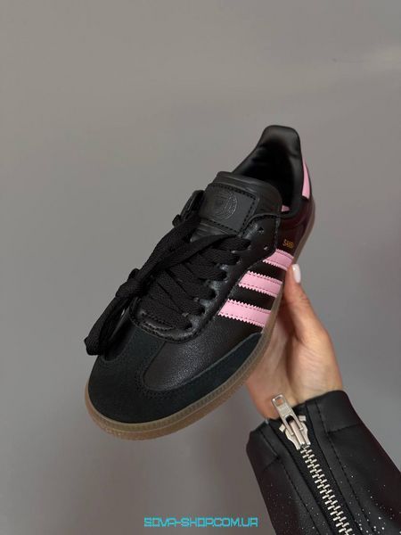 Жіночі кросівки Adidas Samba OG Messi x Inter Miami CF Black Pink фото
