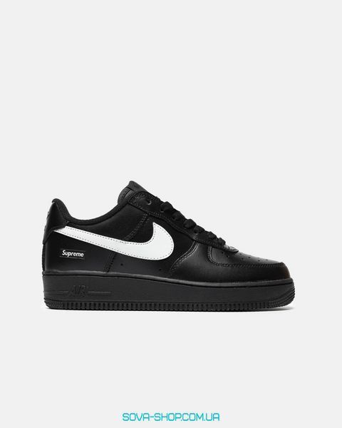 Чоловічі та жіночі кросівки Air Force 1 Low '07 Supreme "Black White" фото