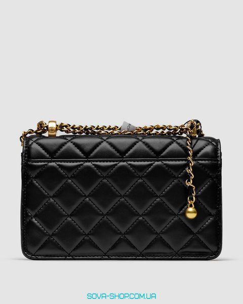 Жіноча сумка Chanel Calfskin Quilted Perfect Fit Wallet On Chain Black/Gold Premium фото