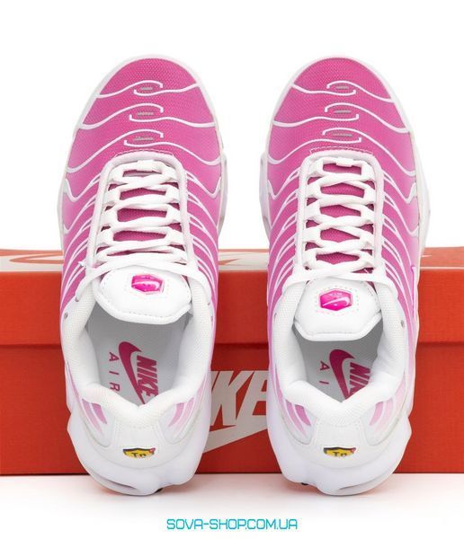 Женские кроссовки Nike Air Max Plus TN Pink White Gradient Reflective фото