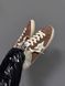 Женские зимние кроссовки GG SUPERSTAR BROWN SUEDE FUR Premium re-128313 фото 7