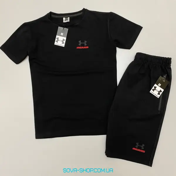 Мужской набор : футболка-шорты Under Armour черный - купить в интернет-магазине Сова Шоп ЮА с доставкой по всей Украине