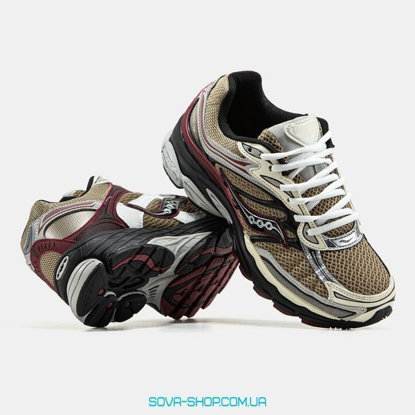 Чоловічі кросівки Saucony Progrid Omni 9 Beige Bordo фото