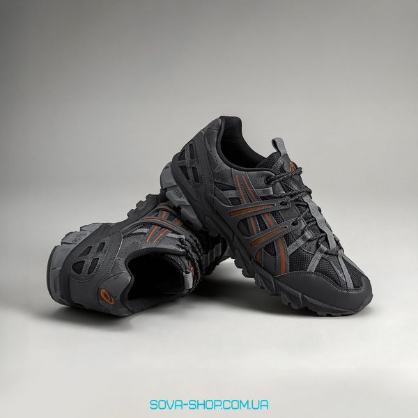 Оригинальные мужские кроссовки Asics 15-50 GEL-Sonoma Black Rusty Brown 1201B006-002 фото