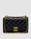 Жіноча сумка Chanel Calfskin Quilted Perfect Fit Wallet On Chain Black/Gold Premium re-127133 фото 2