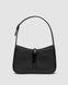 Жіноча сумка Yves Saint Laurent Hobo Le 5 A 7 Leather Shoulder Bag in Black/Black Premium re-11543 фото 2