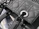Жіноча сумка Christian Dior Latte Ultramatte Cannage Calfskin Mini Lady Dior Black Premium re-11393 фото 3