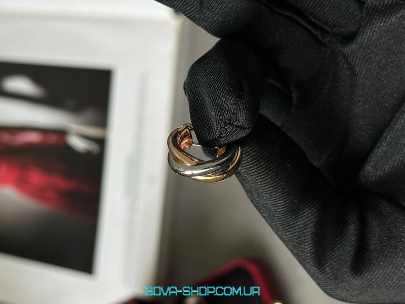 Сережки Cartier Trinity Earrings Classic Premium фото