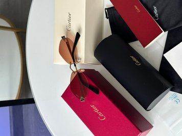 Сонцезахисні окуляри Cartier Panth&egrave;re Losange Brown/Gold CT0433S 001r Premium фото