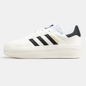 Жіночі кросівки Adidas Gazelle Bold Shoes White Black фото