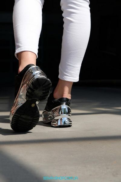 Женские кроссовки Raf Simons Ozweego Core Black Silver Metallic Adidas фото