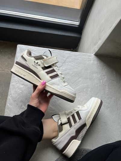 Мужские и женские кроссовки Adidas Forum 84 Low Brown - купить в