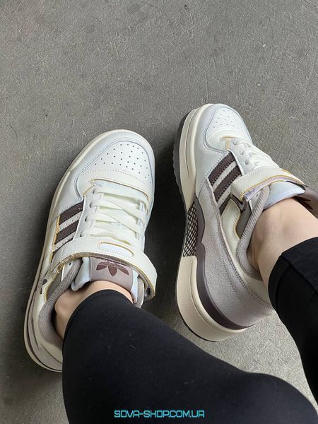Мужские и женские кроссовки Adidas Forum 84 Low Brown фото