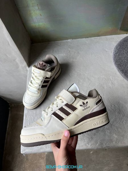 Мужские и женские кроссовки Adidas Forum 84 Low Brown фото